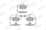 Klocki hamulcowe - komplet JURID 573301J