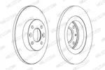 Tarcza hamulcowa FERODO DDF1238C