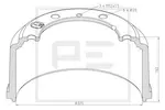 Bęben hamulcowy PE AUTOMOTIVE 036.416-00A (Oś przednia)
