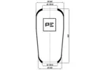 Mieszek powietrzny PE AUTOMOTIVE 084.014-70A