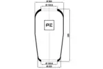 Mieszek powietrzny PE AUTOMOTIVE 084.028-70A
