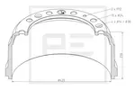 Bęben hamulcowy PE AUTOMOTIVE 106.016-00A (Oś przednia)