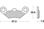 Klocki hamulcowe - komplet BREMBO 07104XS
