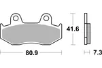Klocki hamulcowe - komplet BREMBO 07HO15SD