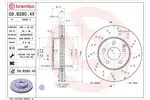 Tarcza hamulcowa BREMBO 09.B280.4X