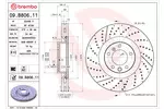 Tarcza hamulcowa BREMBO 09.B806.11