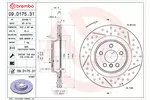 Tarcza hamulcowa BREMBO 09.D175.31