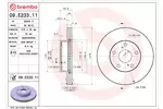 Tarcza hamulcowa BREMBO 09.E233.11 - fot.1