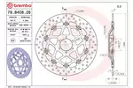 Tarcza hamulcowa BREMBO 78B40826