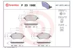 Klocki hamulcowe - komplet BREMBO P 23 198E