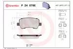 Klocki hamulcowe - komplet BREMBO P 24 078E