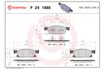 Klocki hamulcowe - komplet BREMBO P 24 188E