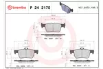 Klocki hamulcowe - komplet BREMBO P 24 217E