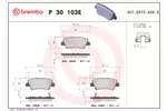 Klocki hamulcowe - komplet BREMBO P 30 103E