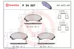 Klocki hamulcowe - komplet BREMBO P 34 007 - fot.1