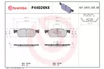 Klocki hamulcowe - komplet BREMBO P44026NX
