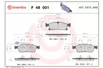 Klocki hamulcowe - komplet BREMBO P 48 001 - fot.1