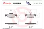 Klocki hamulcowe - komplet BREMBO P50052NX