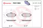 Klocki hamulcowe - komplet BREMBO P50118NX