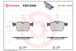 Klocki hamulcowe - komplet BREMBO P50122NX