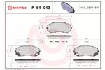Klocki hamulcowe - komplet BREMBO P 54 043