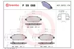 Klocki hamulcowe - komplet BREMBO P 59 088