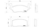 Klocki hamulcowe - komplet BREMBO P 83 022