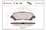 Klocki hamulcowe - komplet BREMBO P 83 138