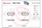 Klocki hamulcowe - komplet BREMBO P85117NX
