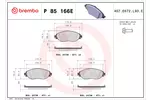 Klocki hamulcowe - komplet BREMBO P 85 166E