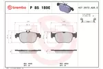 Klocki hamulcowe - komplet BREMBO P 85 189E