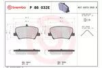 Klocki hamulcowe - komplet BREMBO P 86 032E