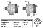 Alternator DENSO DAN1315 - fot.3