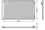 Chłodnica klimatyzacji - skraplacz DENSO DCN17062