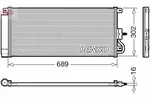 Chłodnica klimatyzacji - skraplacz DENSO DCN20048