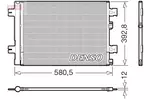 Chłodnica klimatyzacji - skraplacz DENSO DCN37005