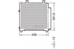 Chłodnica klimatyzacji - skraplacz DENSO DCN45012