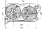 Wentylator chłodnicy silnika DENSO DER01018