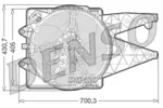 Wentylator chłodnicy silnika DENSO DER01020