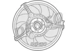 Wentylator chłodnicy silnika DENSO DER02002