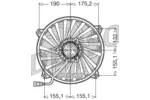 Wentylator chłodnicy silnika DENSO DER07005