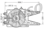 Wentylator chłodnicy silnika DENSO DER09014