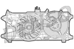 Wentylator chłodnicy silnika DENSO DER09026