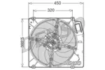 Wentylator chłodnicy silnika DENSO DER09028