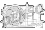 Wentylator chłodnicy silnika DENSO DER09033