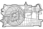 Wentylator chłodnicy silnika DENSO DER09035
