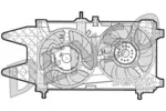 Wentylator chłodnicy silnika DENSO DER09037
