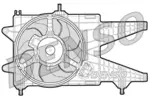 Wentylator chłodnicy silnika DENSO DER09038