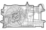 Wentylator chłodnicy silnika DENSO DER09039
