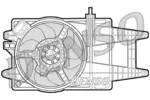 Wentylator chłodnicy silnika DENSO DER09042